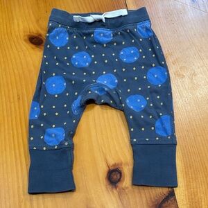 HANNA ANDERSSON 60 Blue Dot Spotty Polka Dot Crawlers Pants Organic